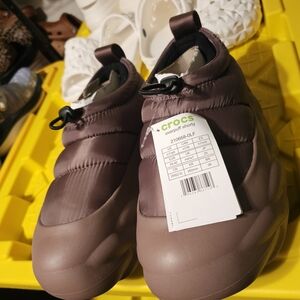 HTF 🍫 Juicy Couture x Crocs Overpuff Shorty – "Truffle"